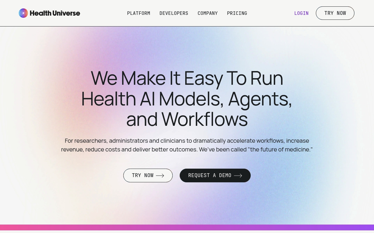 Health Universe website