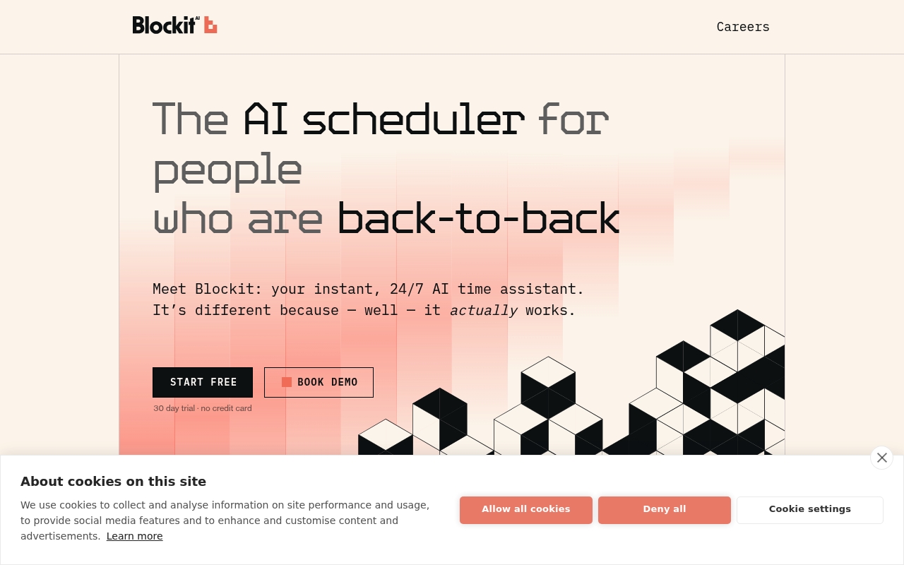 Blockit AI website