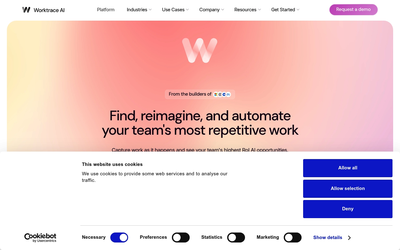 Worktrace AI website