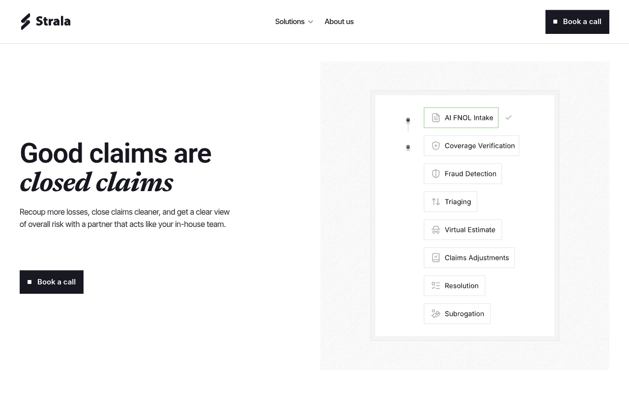 Strala Group website