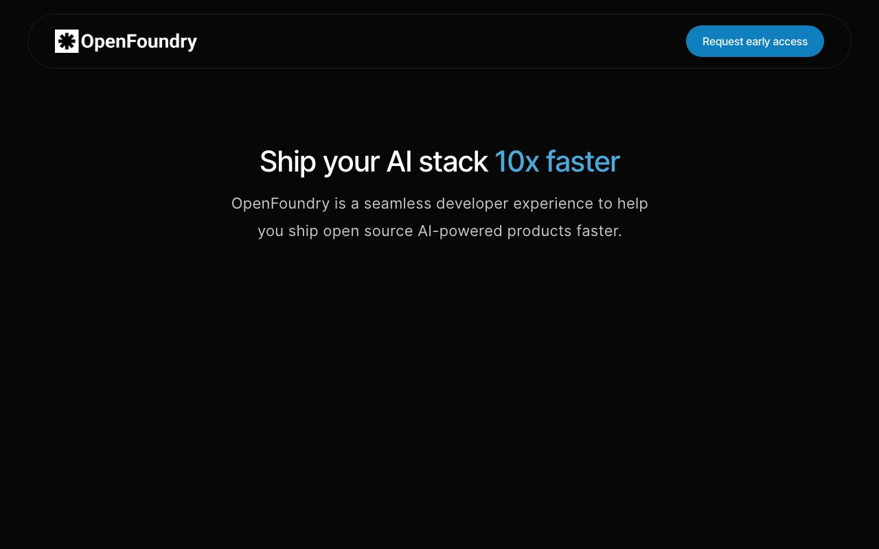 OpenFoundry website
