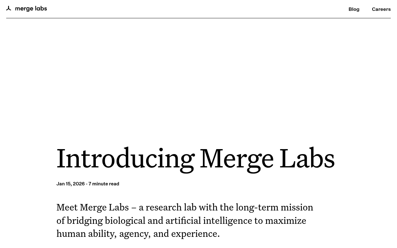 Merge Labs website