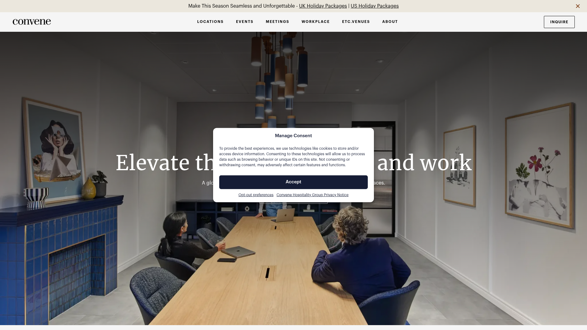Convene website