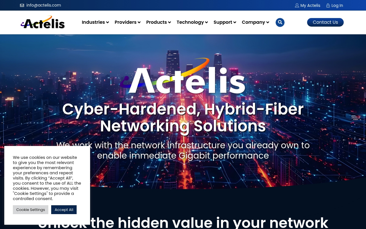 Actelis Networks website