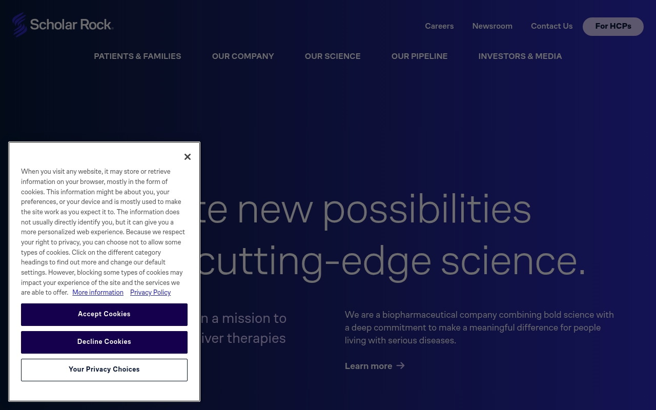 Scholar Rock website