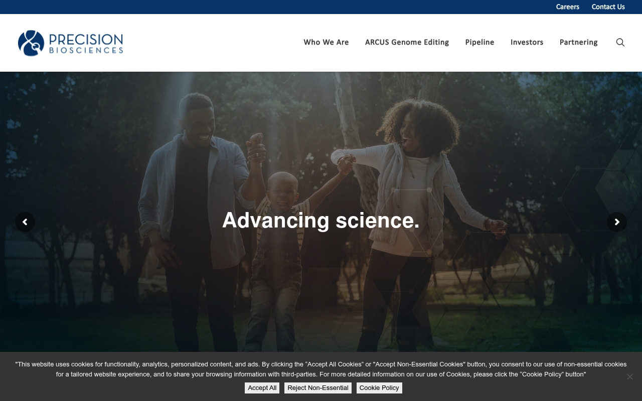 Precision BioSciences website