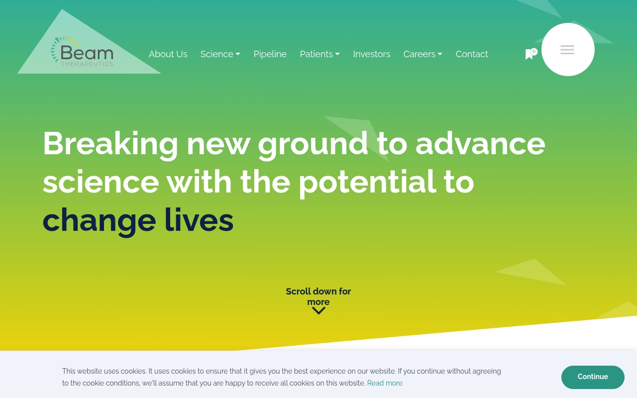 Beam Therapeutics website