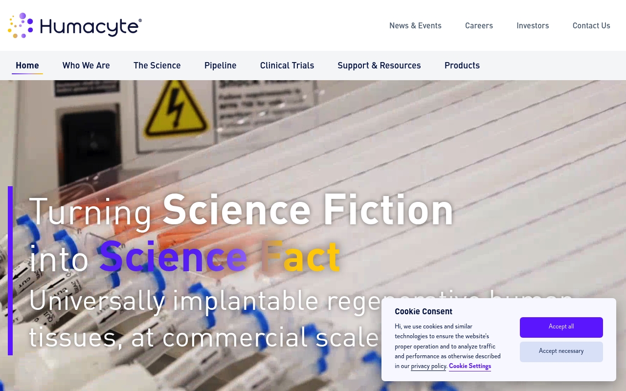Humacyte website