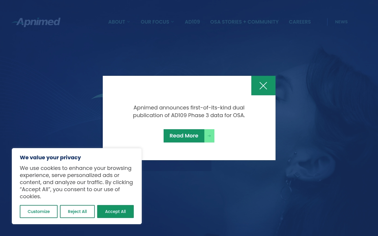 Apnimed website