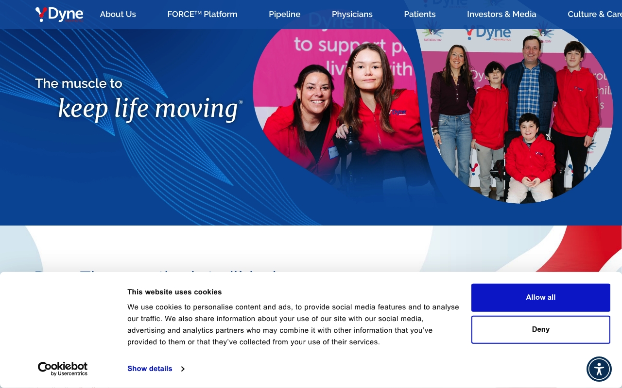 Dyne Therapeutics website