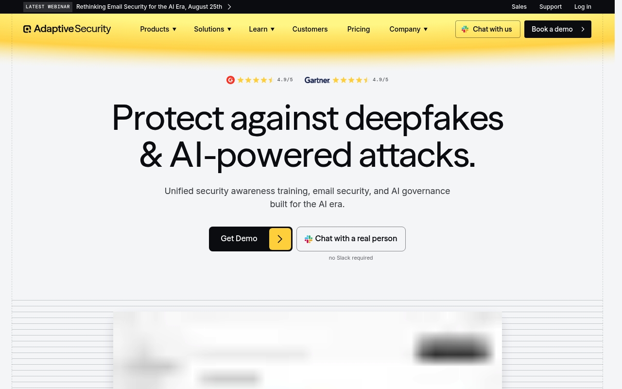 Adaptive Security website