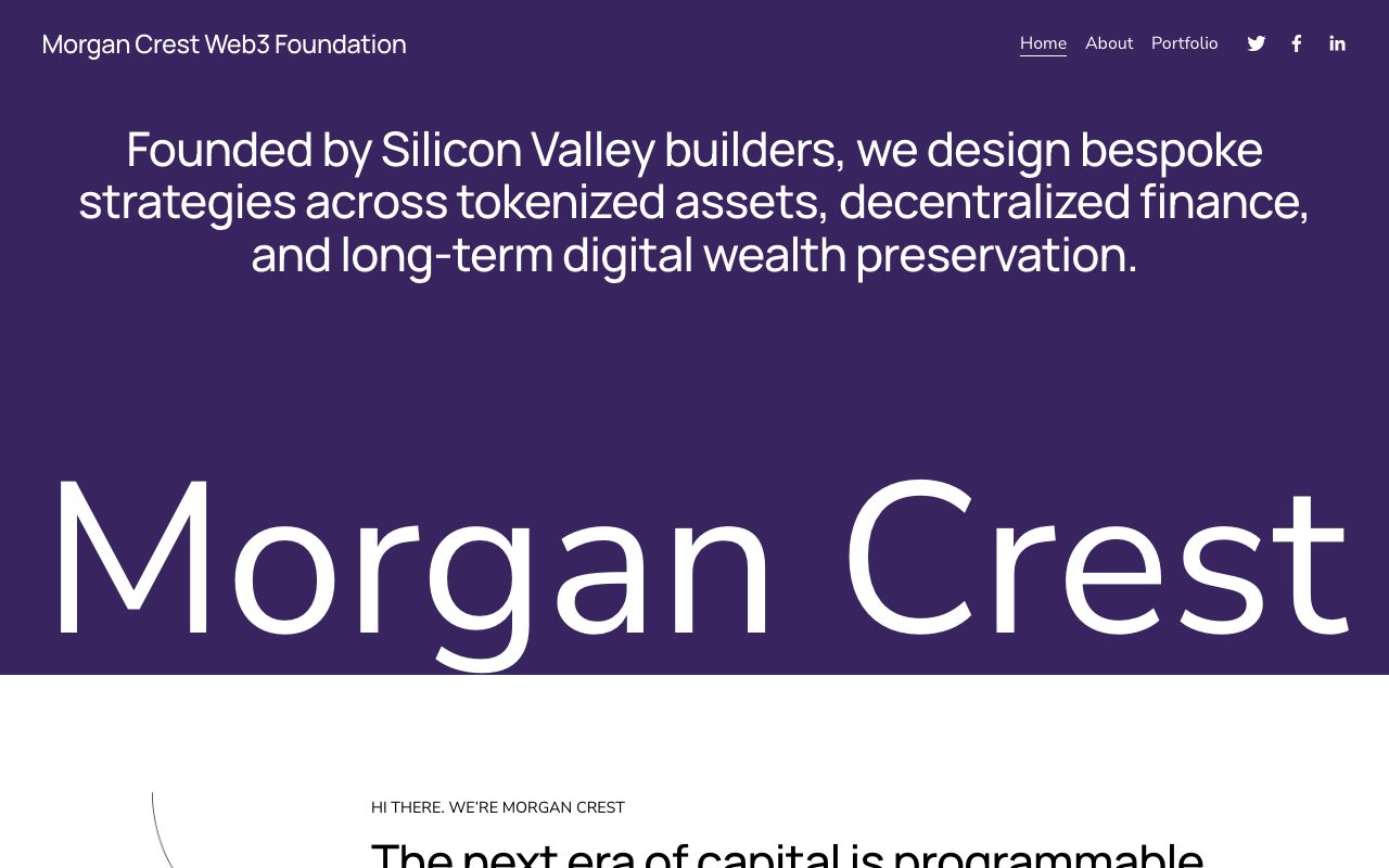 Morgan Crest website