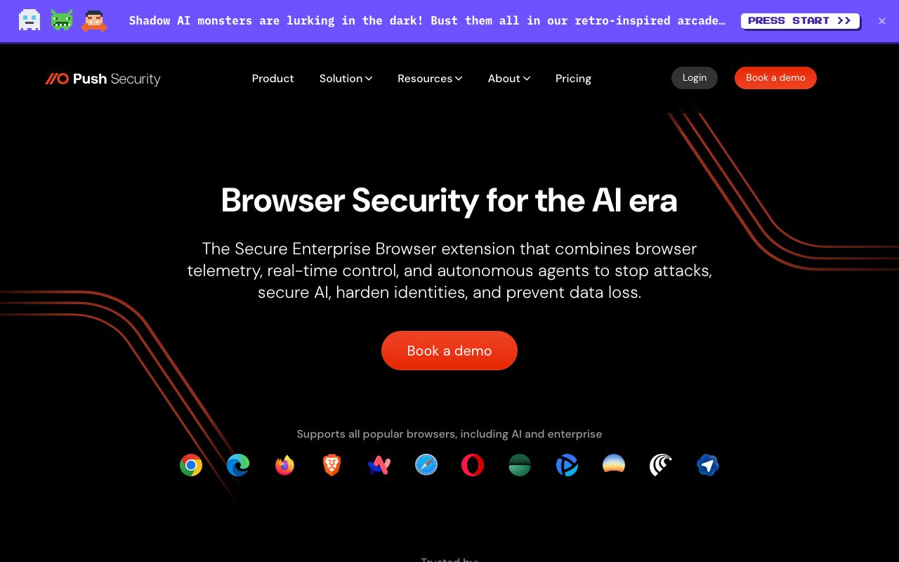 Push Security website