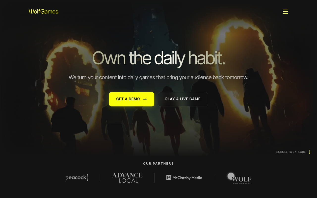 Wolf Games website