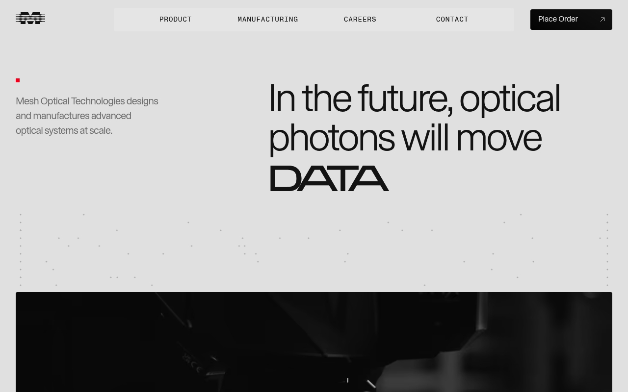 Mesh Optical Technologies website