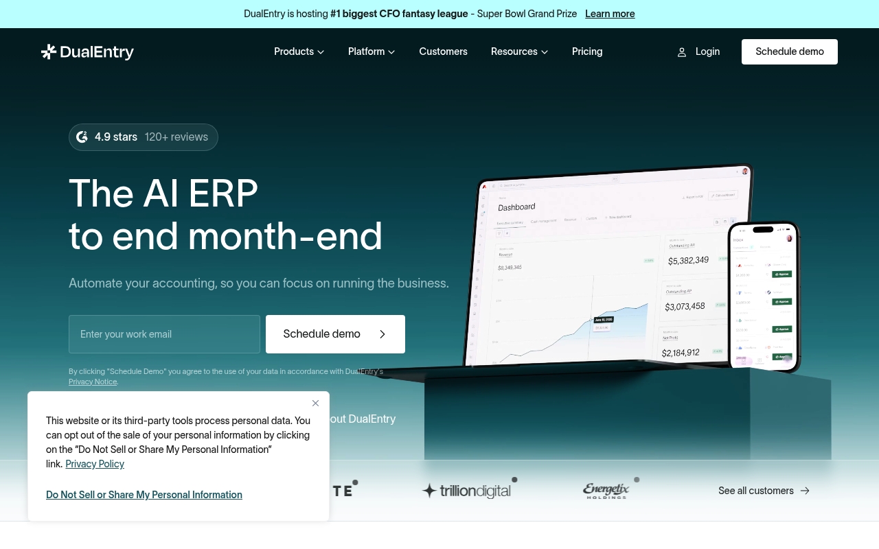 DualEntry website
