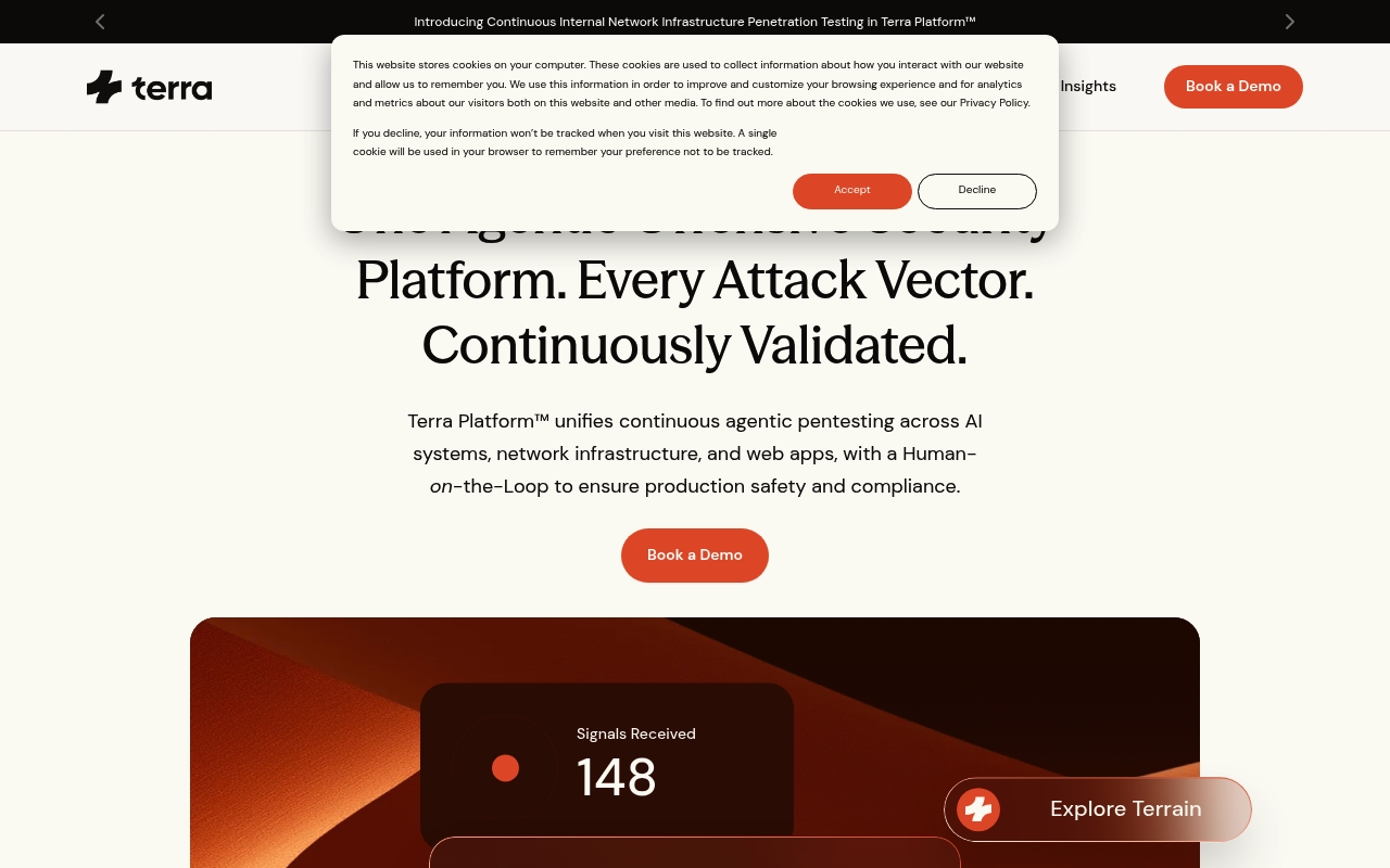 Terra Security website