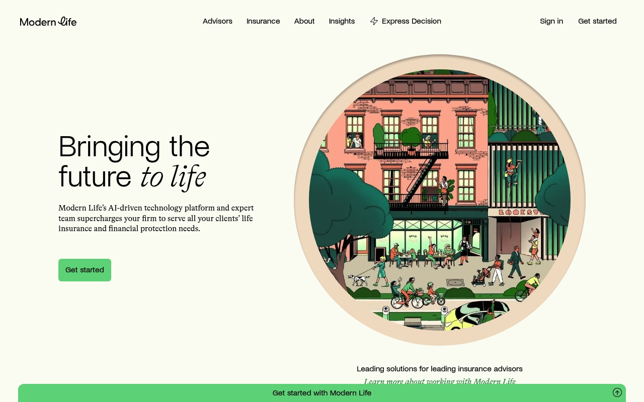 Modern Life website