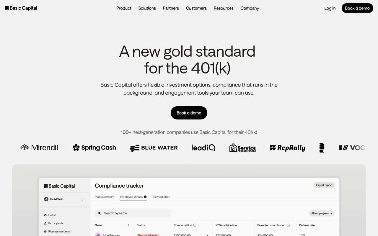 Basic Capital website