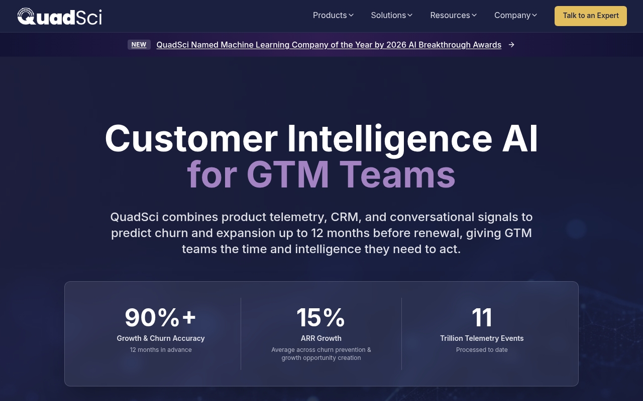 QuadSci.ai website