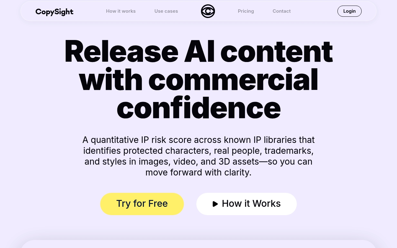 CopySight AI website