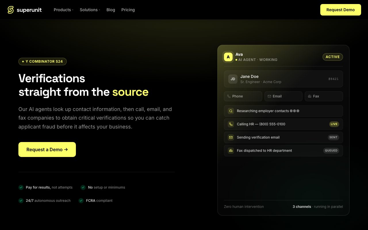 Superunit website