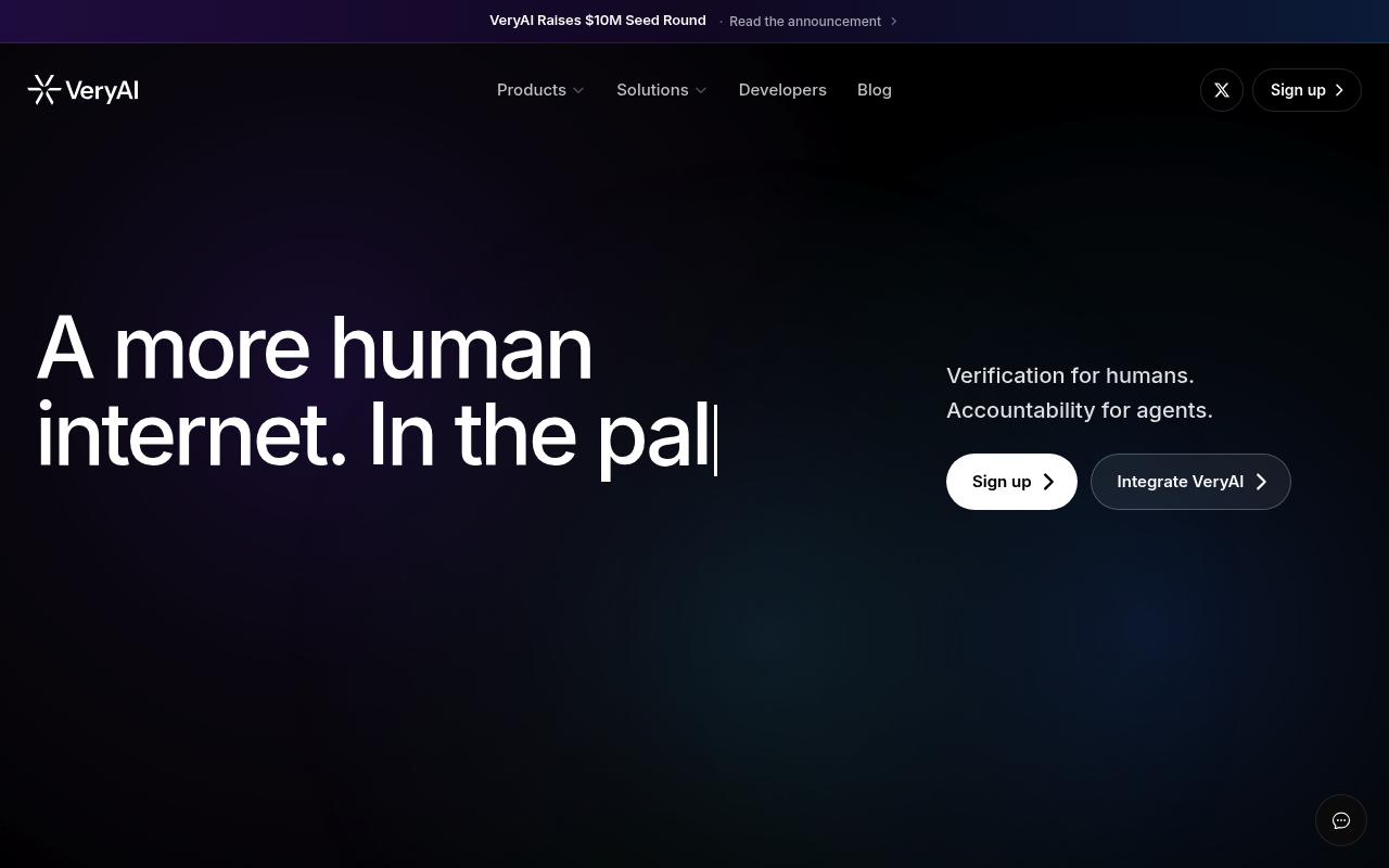 VeryAI website