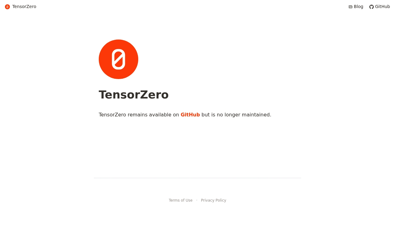 TensorZero website