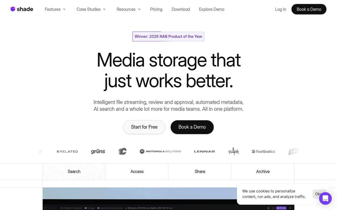 Shade website