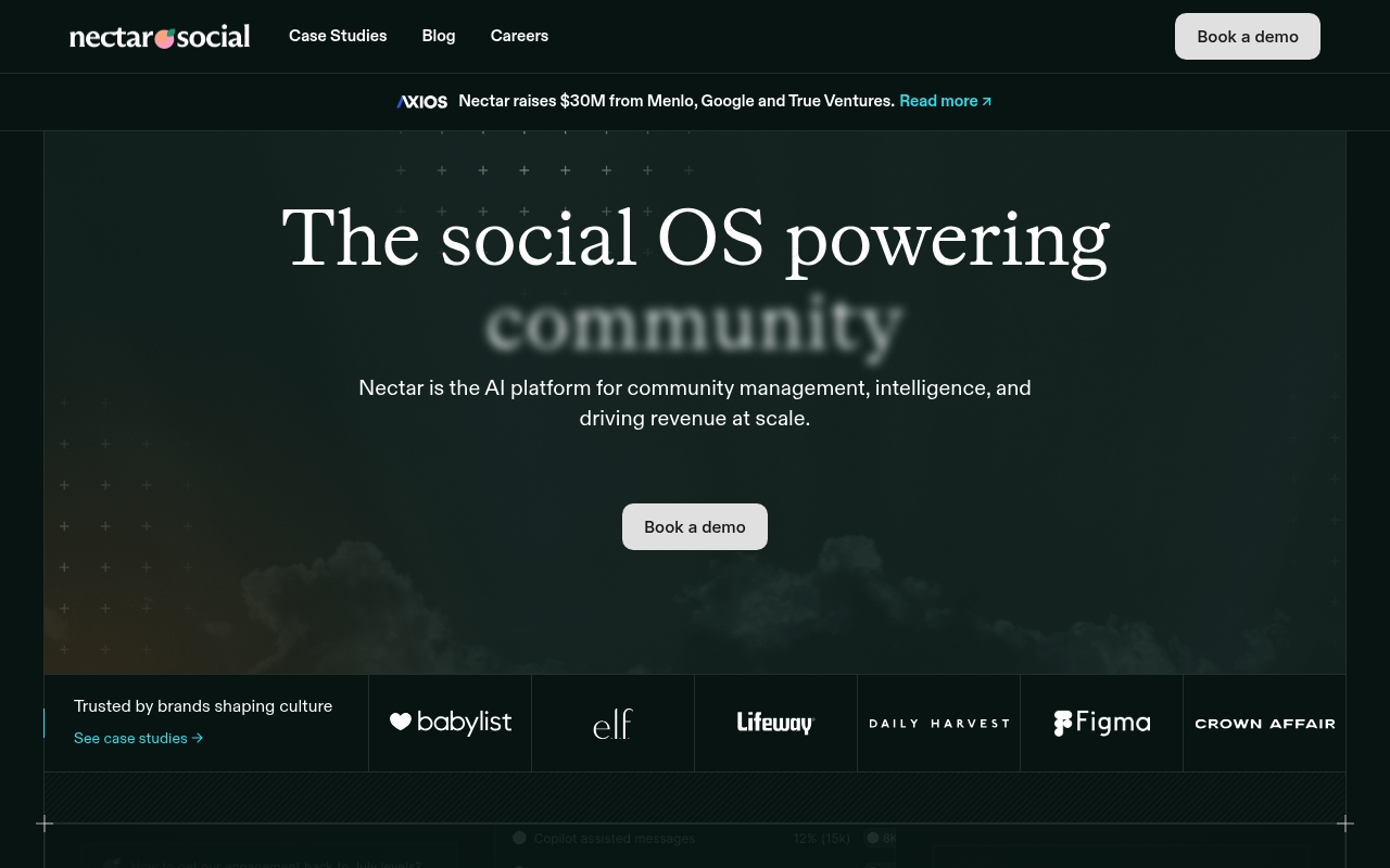 Nectar Social website