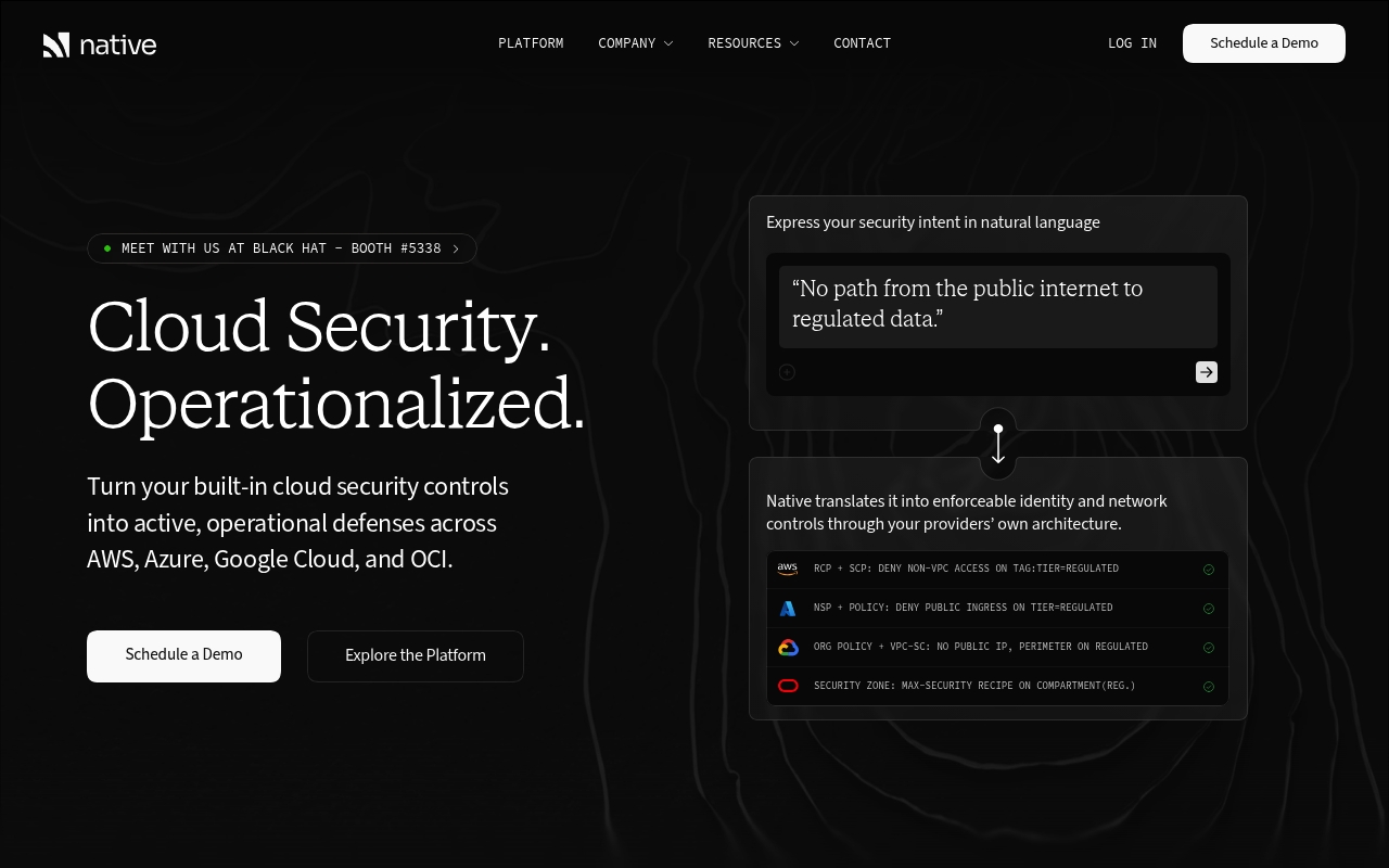 Native website