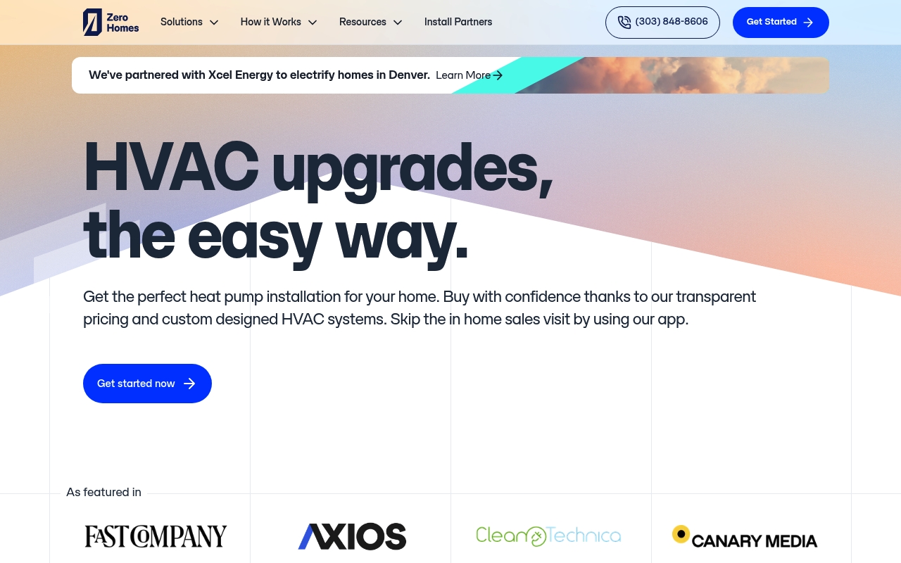 Zero Homes website