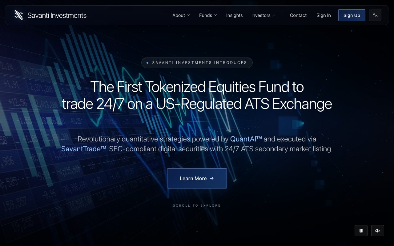 Savanti Investments website