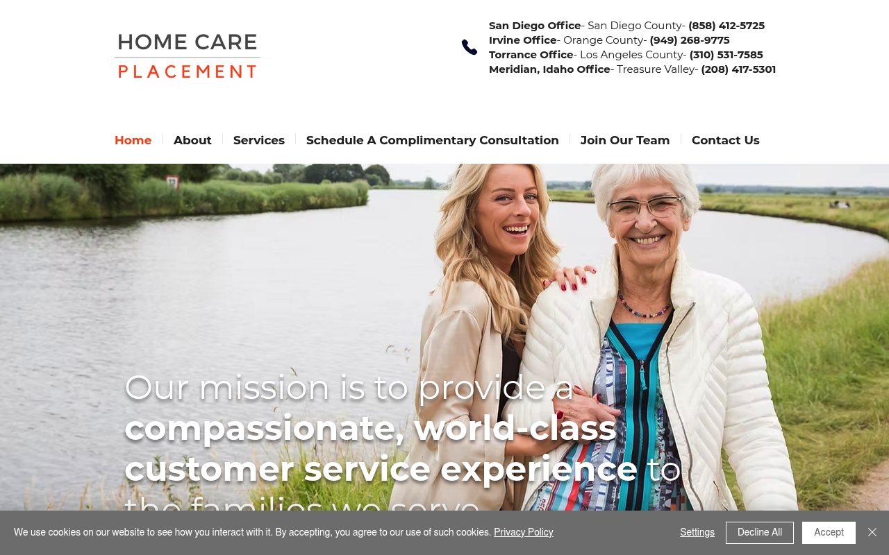 Home Care Placement website