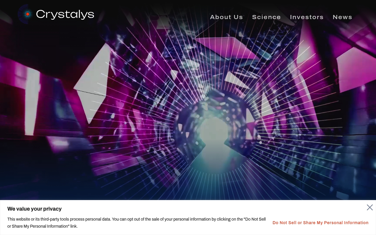 Crystalys Therapeutics website