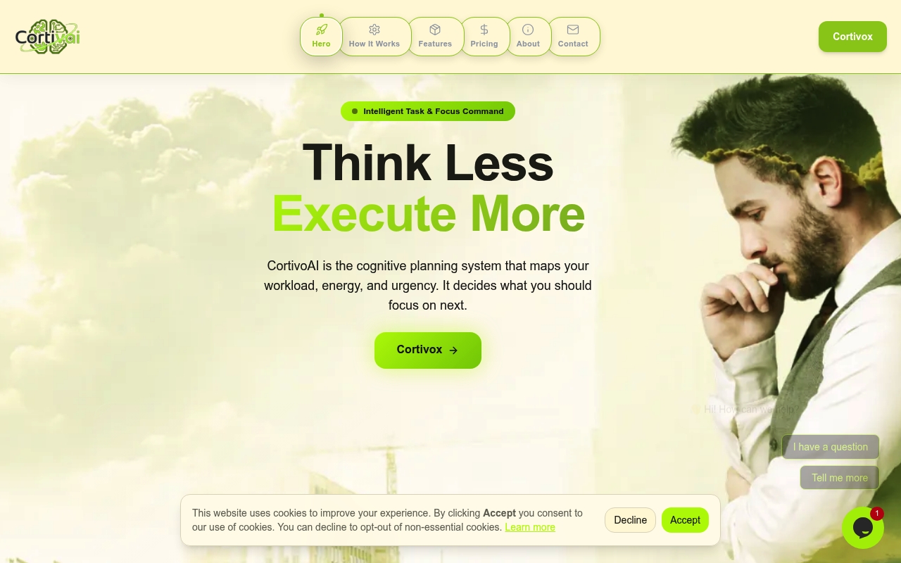 Cortivo AI website