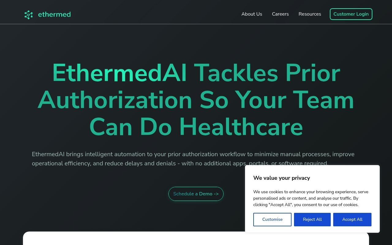 Ethermed website