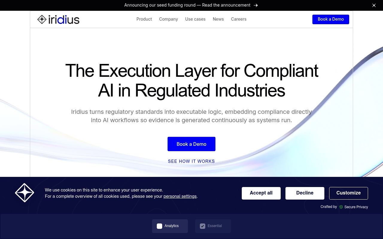 Iridius website