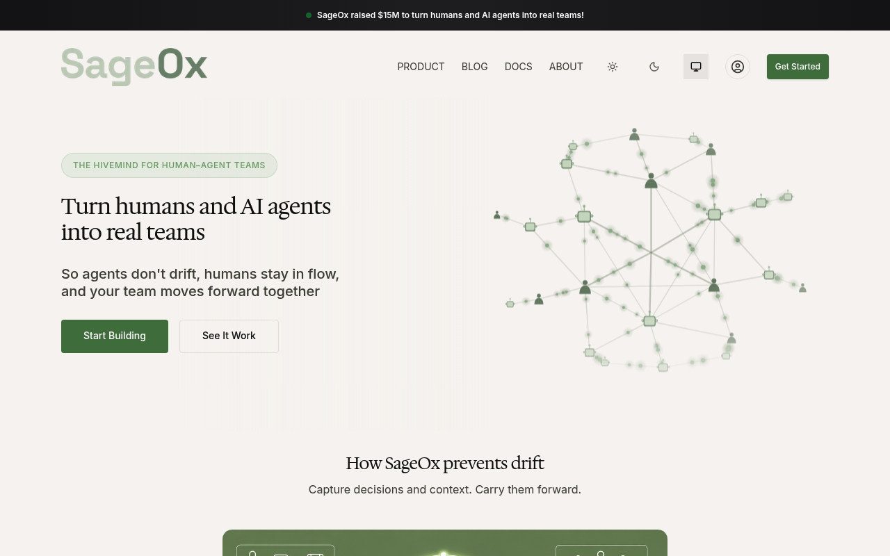 SageOx website