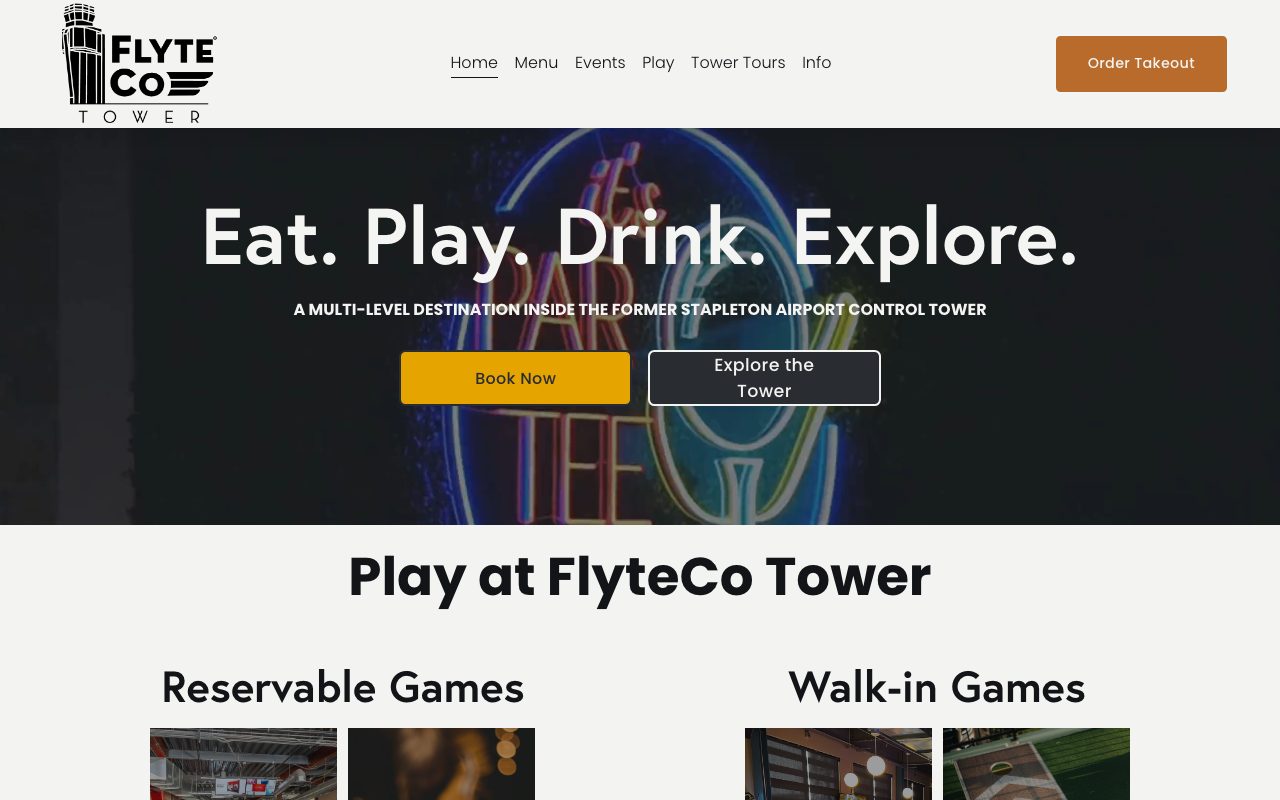 FlyteCo Tower website