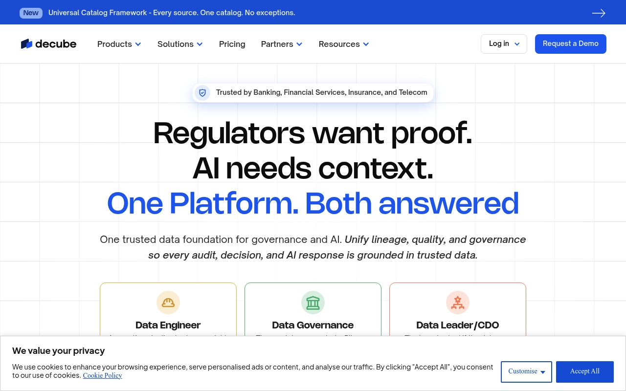 Decube website