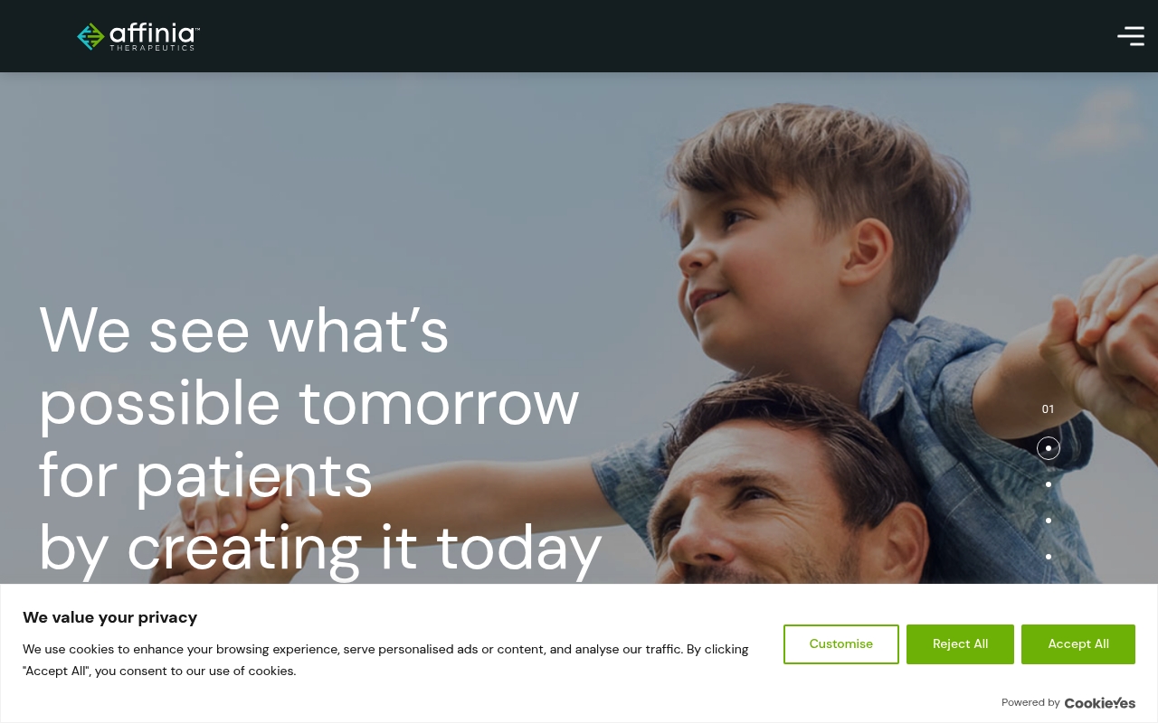 Affinia Therapeutics website