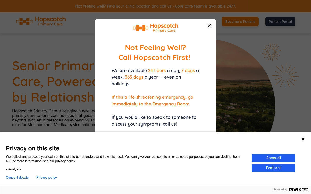 Hopscotch Primary Care website