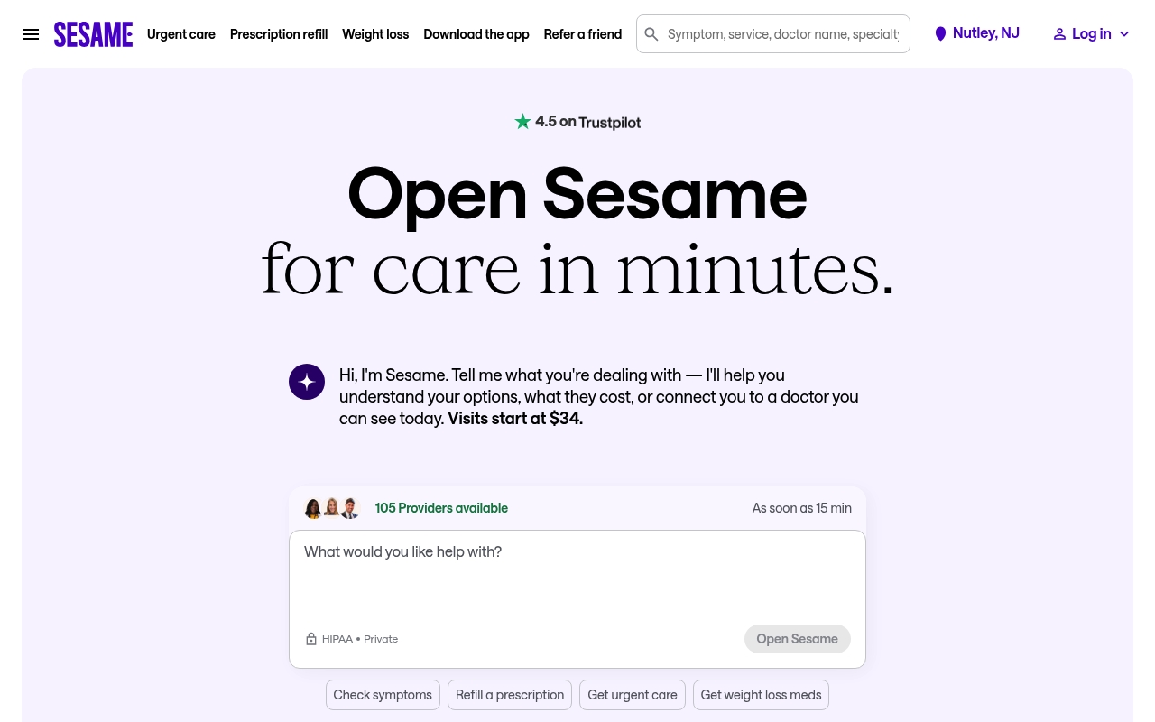 Sesame website