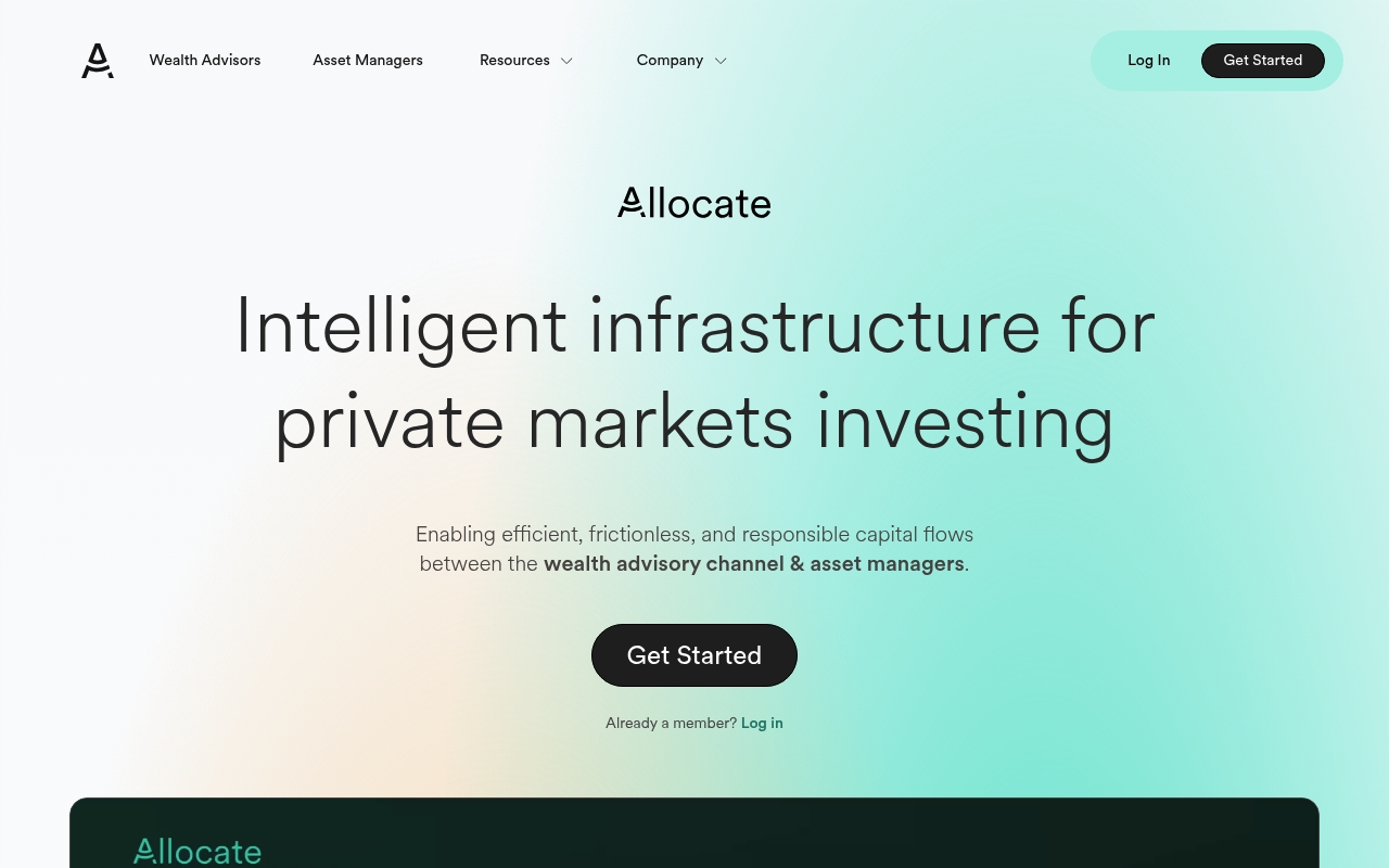 Allocate website