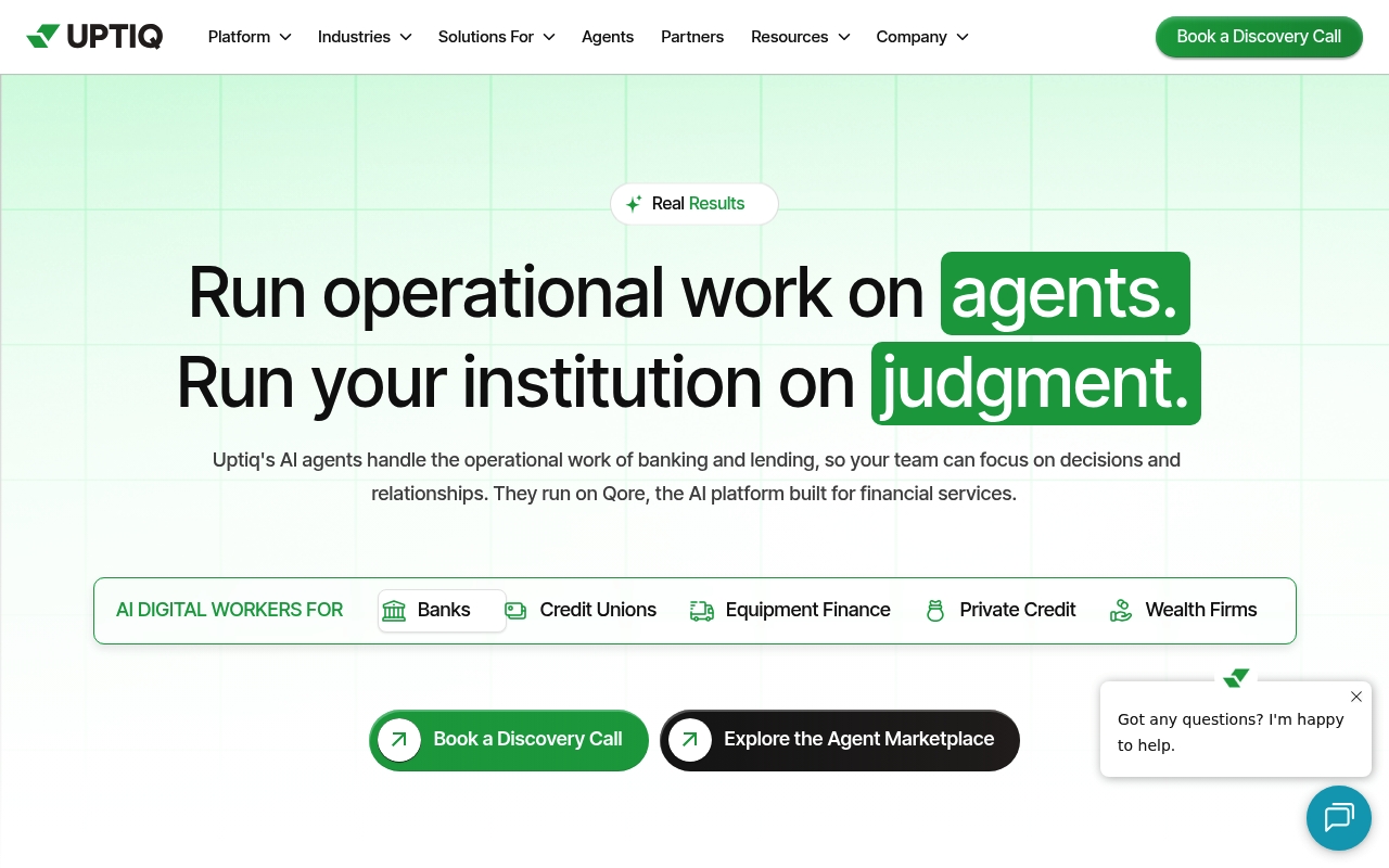 UPTIQ website