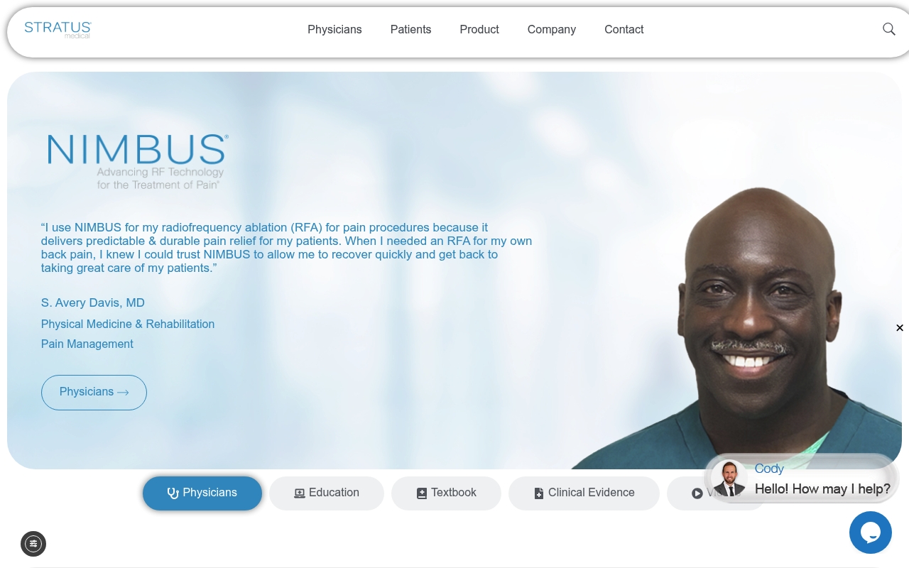 Stratus Medical website