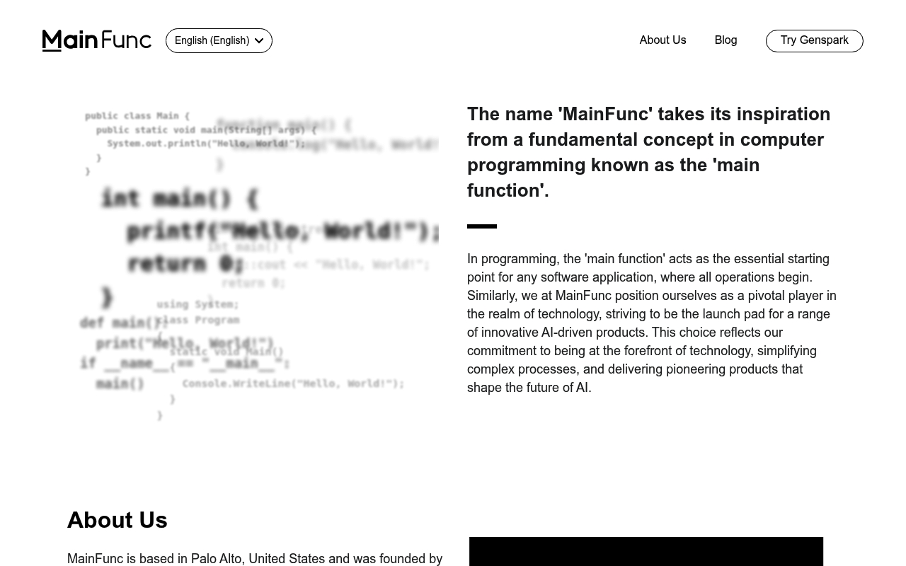 MainFunc (GenSpark) website