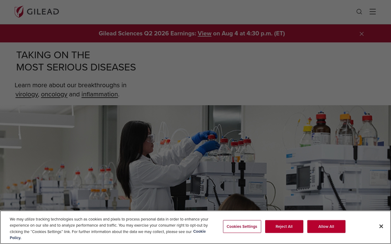 Gilead Sciences website