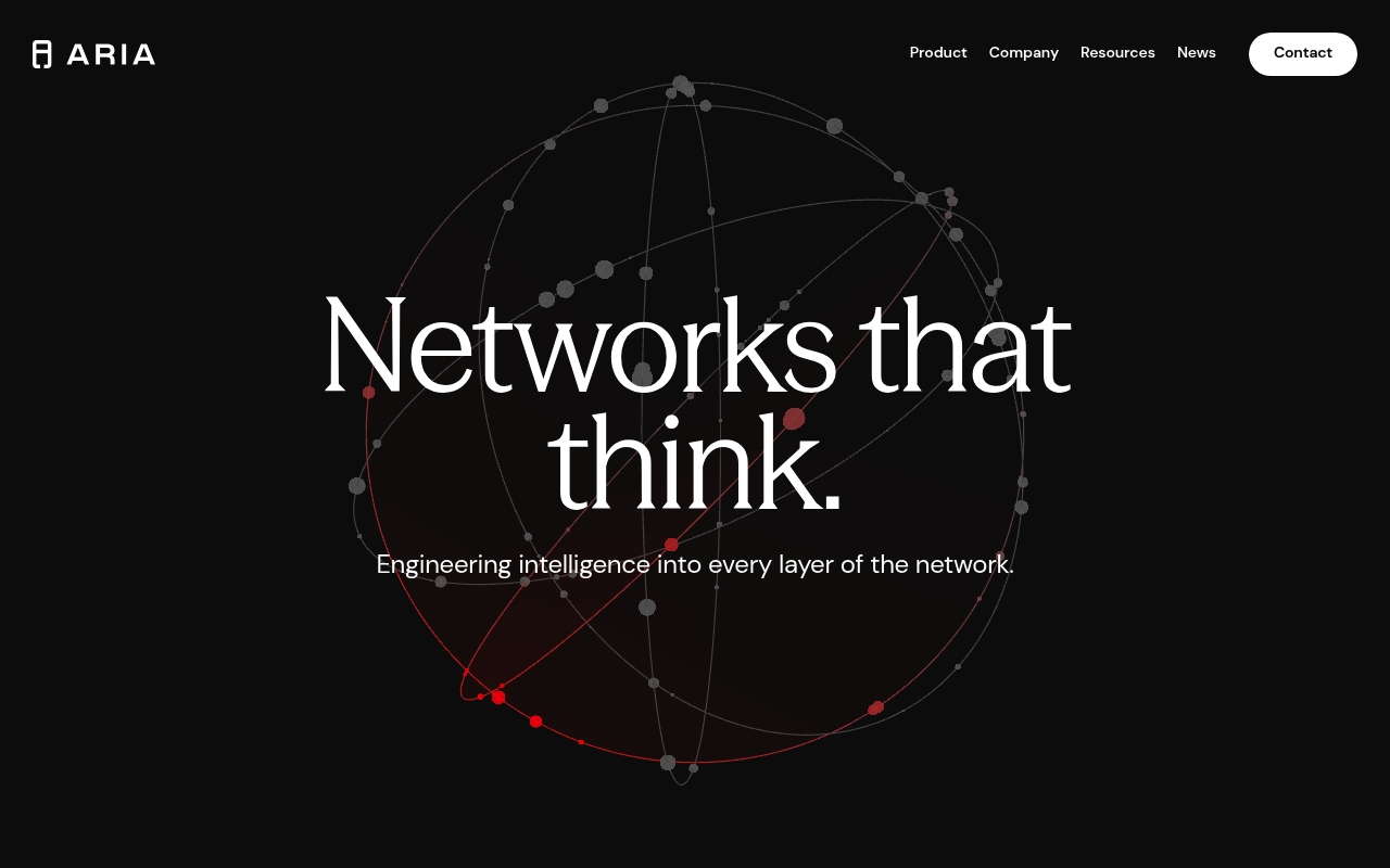 Aria Networks website